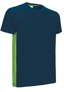 Camiseta bicolor marino Thunder Valento