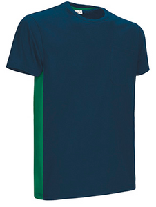 Camiseta bicolor marino Thunder Valento