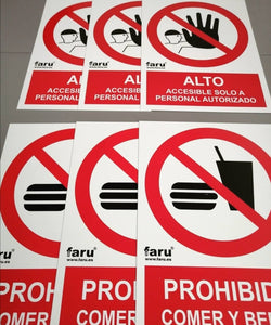 Señales personalizadas de advertencia, prohibición, precaución, obligación y retroflectantes